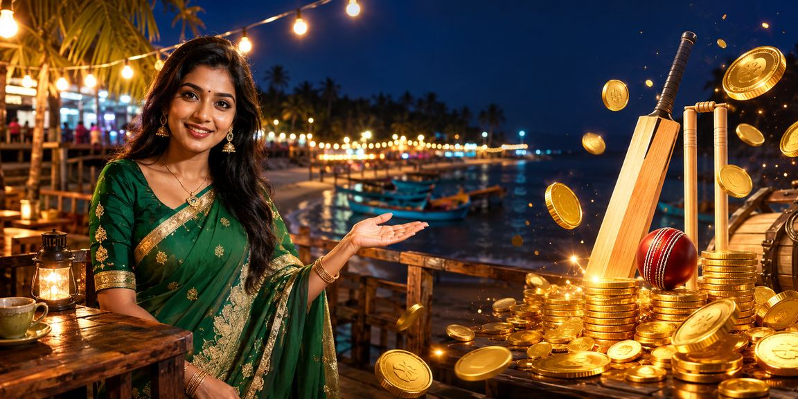 সেন্ট মার্টিনে ক্রিকেট বেটিং উপভোগ করছেন একজন বাংলাদেশি নারী